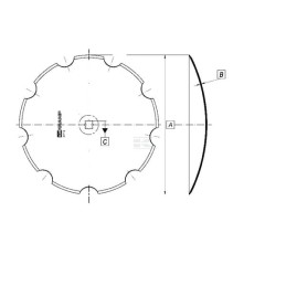 Taler disc crestat 610x5